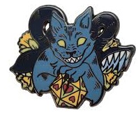 Enamel Pin: Cheshire Cat Displacer Beast