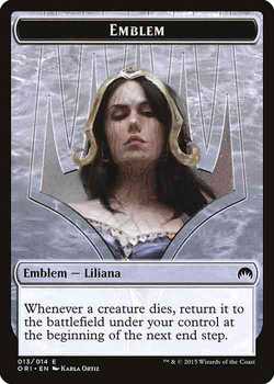 Liliana, Defiant Necromancer Emblem Token