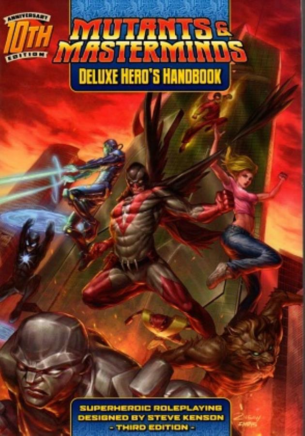 Mutants and Masterminds 3rd ed: Heros Handbook (Deluxe 10th Anniversary Edition) - Used