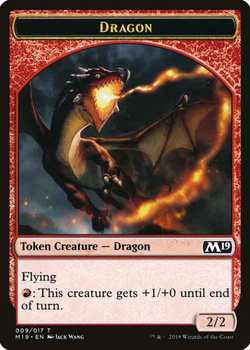 Dragon Token with Flying - Red - 2/2