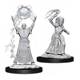 Dungeons and Dragons: Nolzur's Marvelous Unpainted Miniatures Wave 12: Drow Mage and Drow Priestess