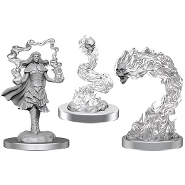 Dungeons and Dragons: Nolzur's Marvelous Unpainted Minis Wave 21: Dark Spellcaster and Flameskulls