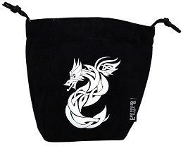 Large Microfiber Dice Bag: Celtic Knot Dragon