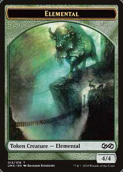 Elemental Token - Green - 4/4