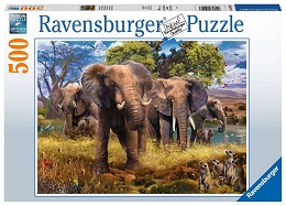 Elephants Puzzle - 500 Pieces 
