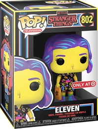 Funko Pop: Television: Stranger Things: Eleven (Blacklight) (Target Exclusive) (802) - USED
