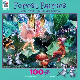 Forest Fairies: Fairy, Elf and Mice Puzzle - 100 Pieces 