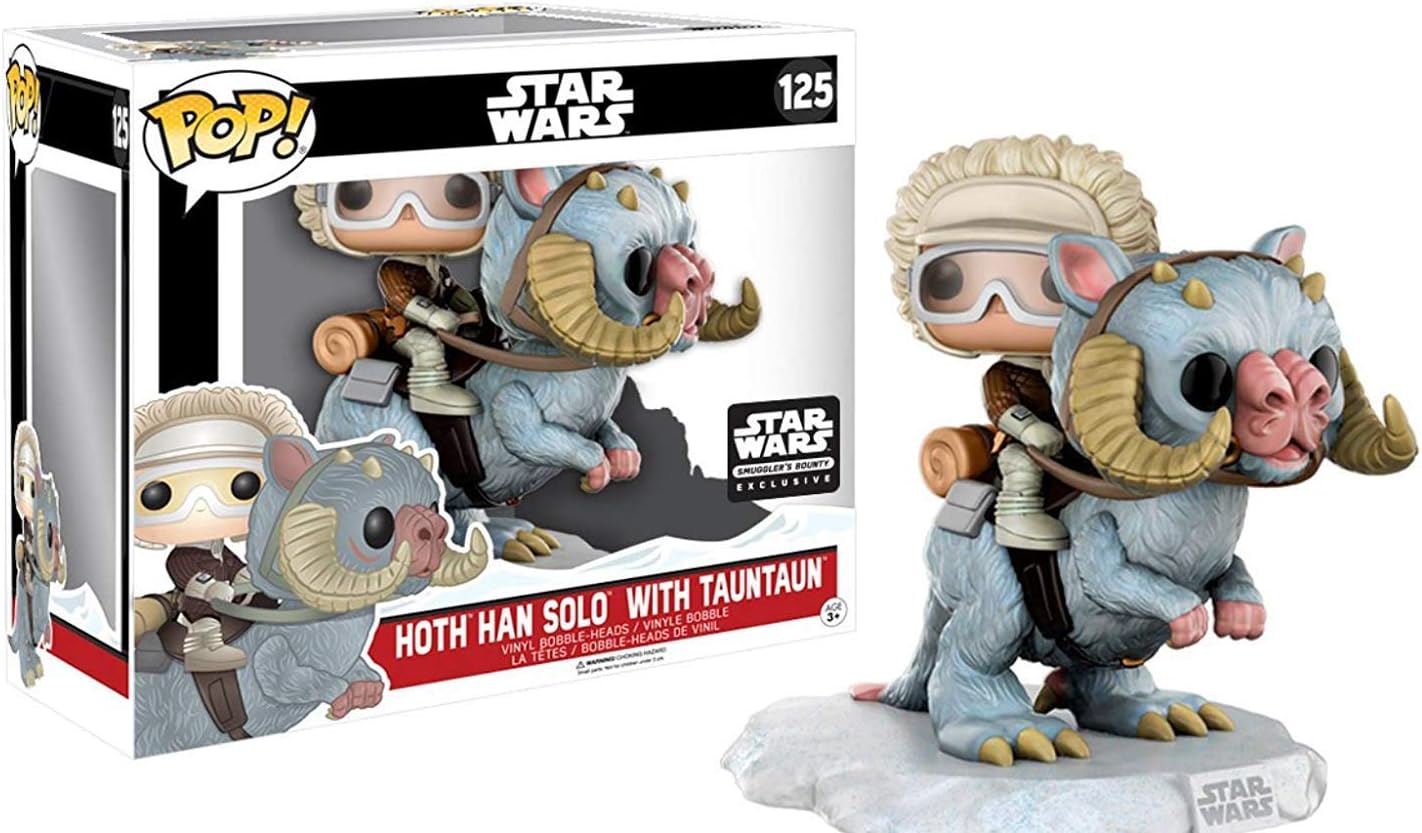 Funko POP: Star Wars: Hoth Han Solo with Tauntaun (125)(Smugglers Bounty Exclusive) - Used
