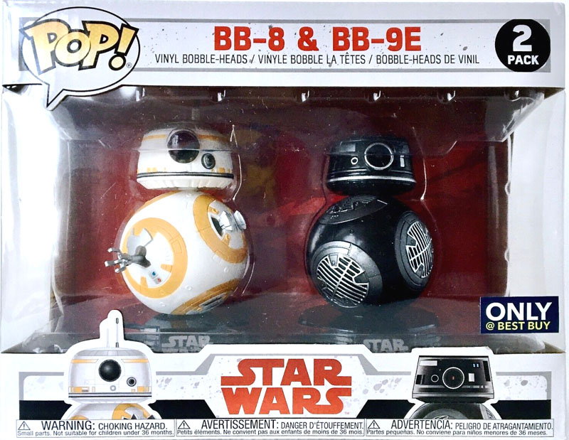 Funko POP: Star Wars: BB-8 and BB-9E (2pack) (Best Buy Exclusive)- Used