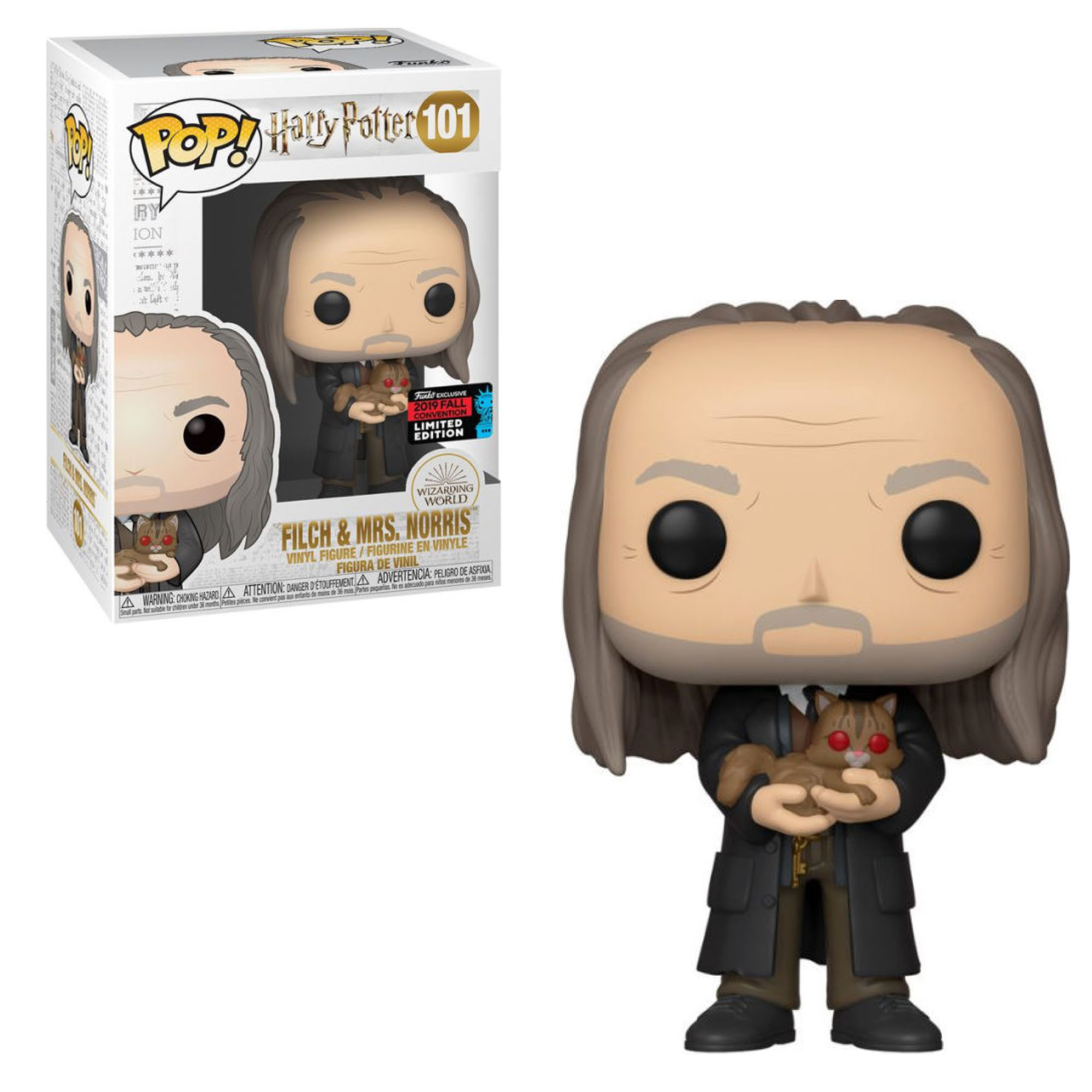 Funko Pop: Movies: Harry Potter: Filch and Mrs. Norris (101) - USED
