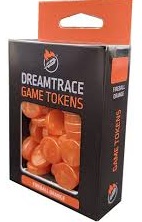 DreamTrace Game Tokens: Fireball Orange