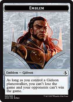 Gideon of the Trials Emblem Token