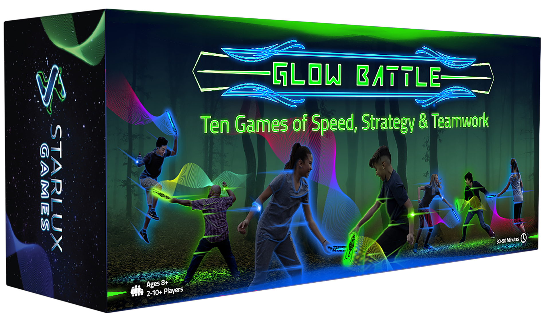 Glow Battle Family Pack - Ten Games of Speed, Strategy and Teamwork