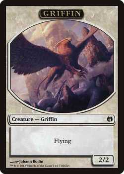 Griffin Token with Flying - White - 2/2