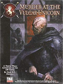 D20: Murder at the Vulgar Unicorn Role Playing - USED