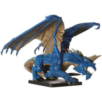  Dungeons and Dragons: Collectible Miniatures: Gargantuan Blue Dragon Limited Edition - Used