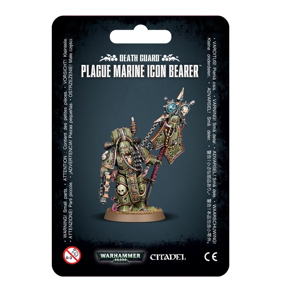 Warhammer 40K: Death Guard: Plague Marine Icon Bearer 43-47
