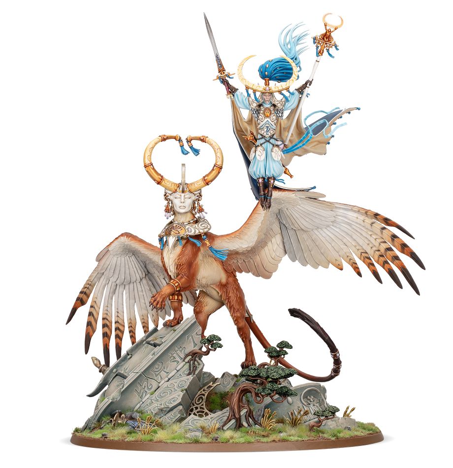 Warhammer Age of Sigmar: Lumineth Realm-Lords: Archmage Teclis and Celennar 87-53