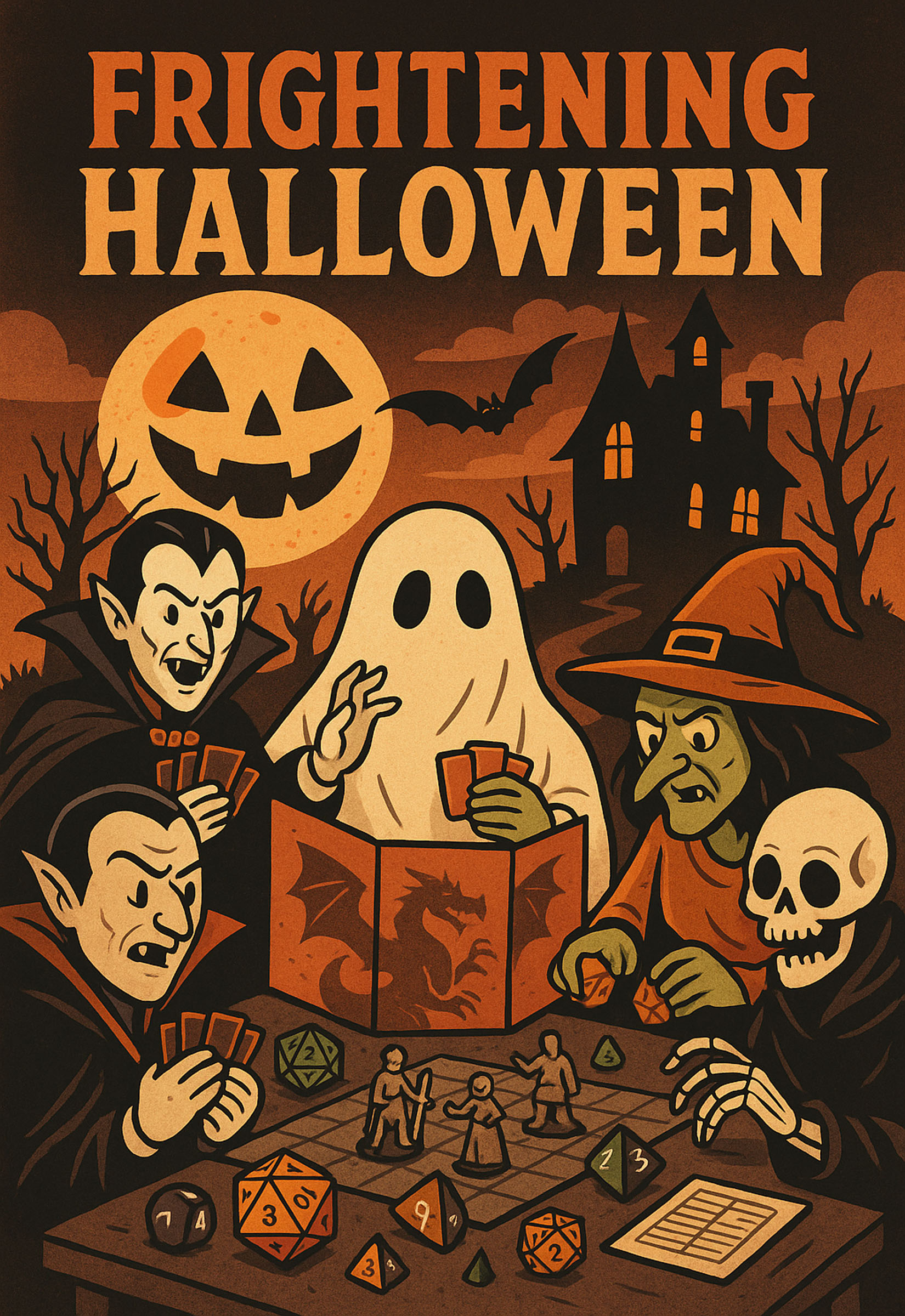 Frightening Halloween Greeting Card (Ghost GM)