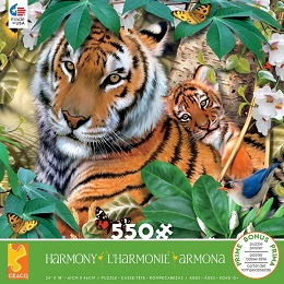 Harmony: Tigers Puzzle - 550 Pieces 