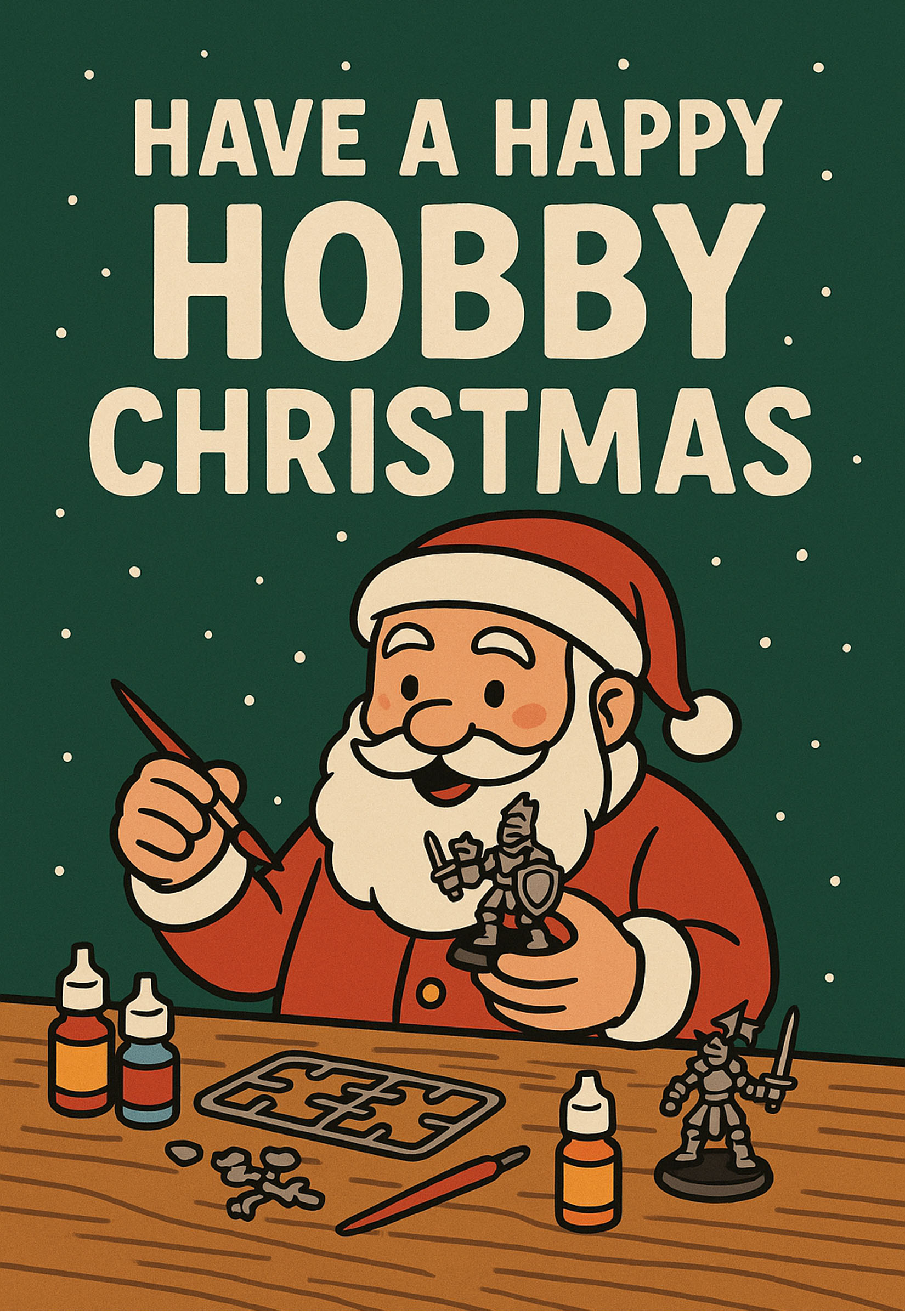 Have a Hobby Happy Christmas Greeting Card
