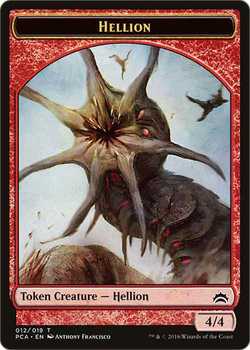 Hellion Token with Haste - Red - 4/4