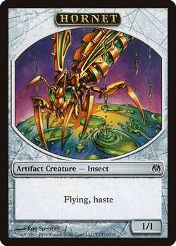 Hornet Token with Flying and Haste - Colorless - 1/1