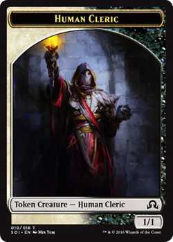 Human Cleric Token - Multi-Color - 1/1