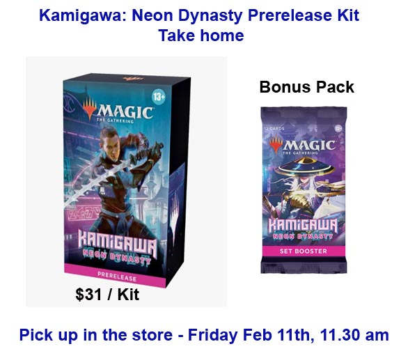 Magic the Gathering: Kamigawa: Neon Dynasty: Prerelease Kit - Take-Home Event