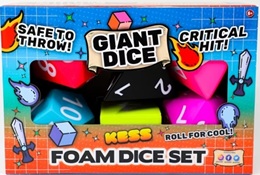 Foam Dice: Giant Dice Set (Solid Colors)