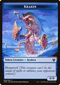 Kraken Token with Hexproof - Blue - 8/8