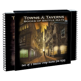 Books of Battle Mats: Towns and Taverns - Used