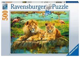Lions in the Savannah Puzzle - 500 Pieces 