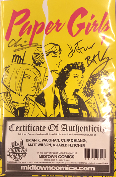 Paper Girls (2015) no. 1 (Signed) - Used