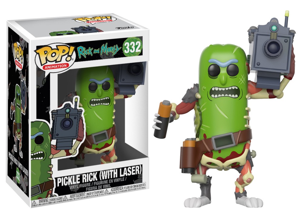 Funko POP: Animation: Rick and Morty: Pickle Rick with Laser
