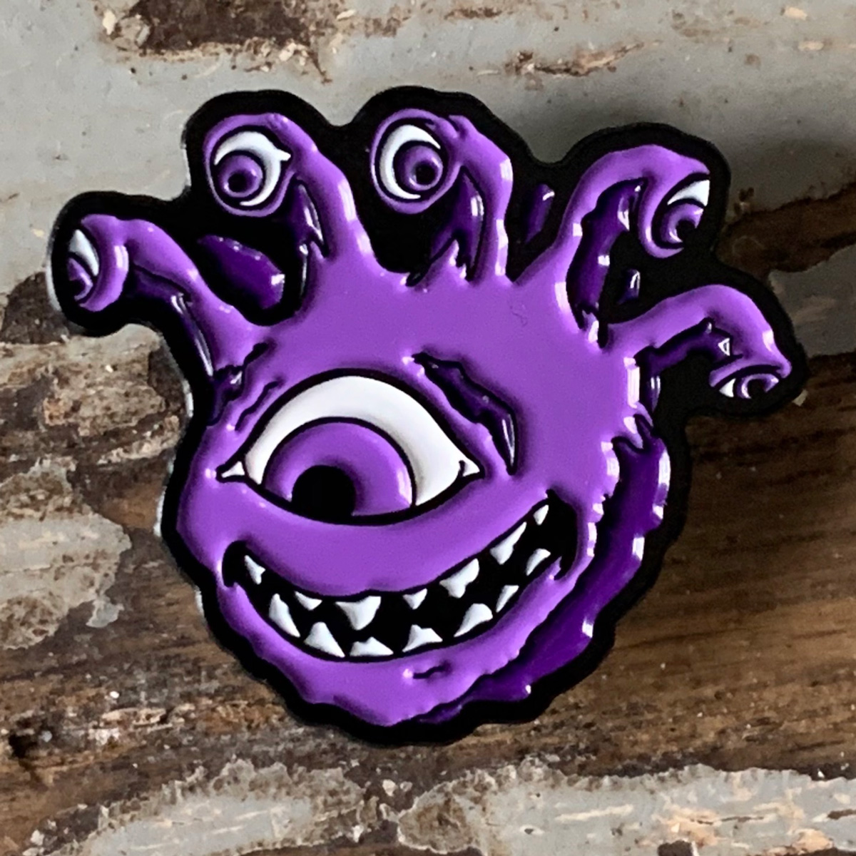 Purple Eyegor Enamel Pin