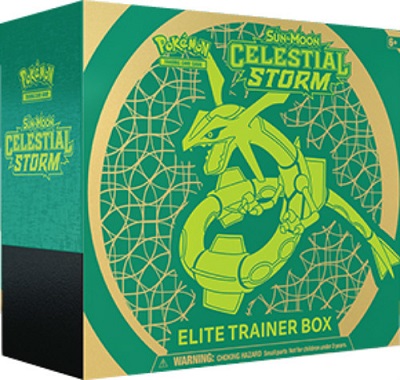 Pokemon TCG: Sun and Moon 7: Celestial Storm Elite Trainer Box 80450