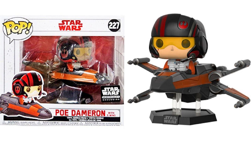 Funko POP: Star Wars: Poe Dameron with X-Wing (227)(Smugglers Bounty Exclusive) - Used