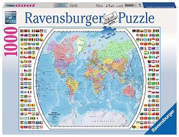 Political World Puzzle - 1000 Puzzles