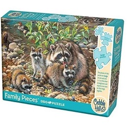 Raccoon Family Puzzle - 350 Pieces