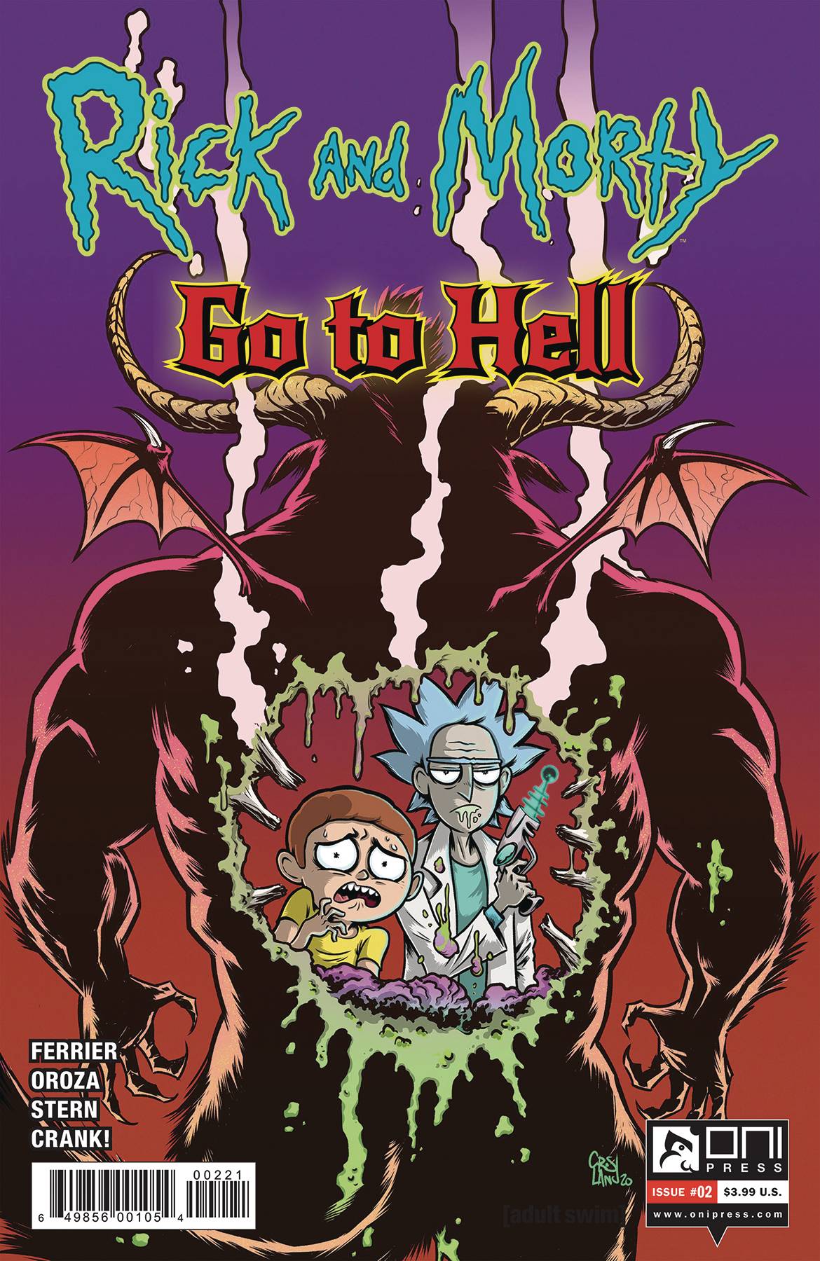 Rick and Morty Go to Hell no. 2 (2020 Series) (B Cover) 