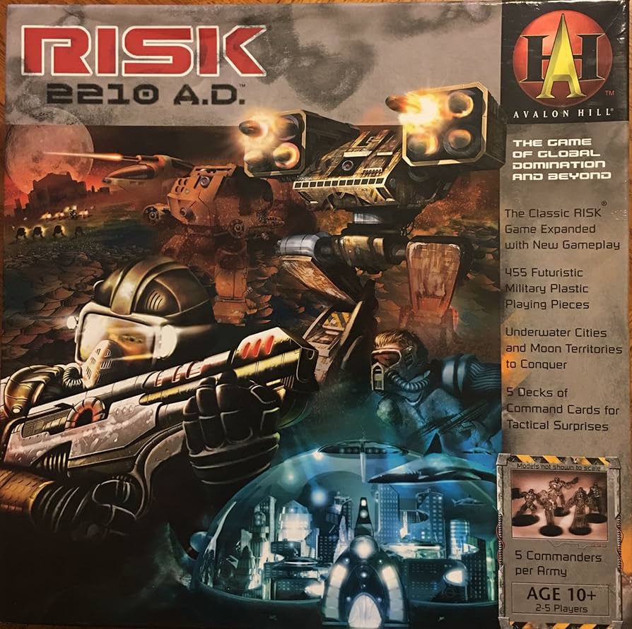 Risk 2210 A.D. Board Game