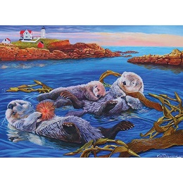 Sea Otter Family Puzzle - 350 Pieces