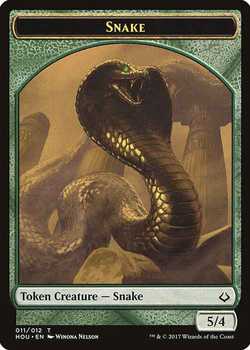 Snake Token - Green - 5/4