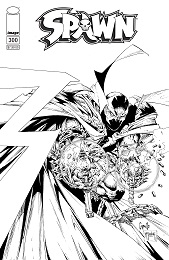 Spawn no. 300 (1992 Series) B and W Cupullo and McFarlane