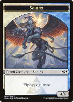 Sphinx Token with Flying and Vigilance - Multi-Color - 4/4
