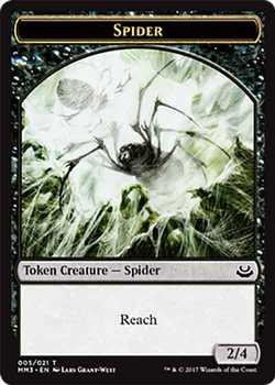 Spider Token with Reach - Black - 2/4