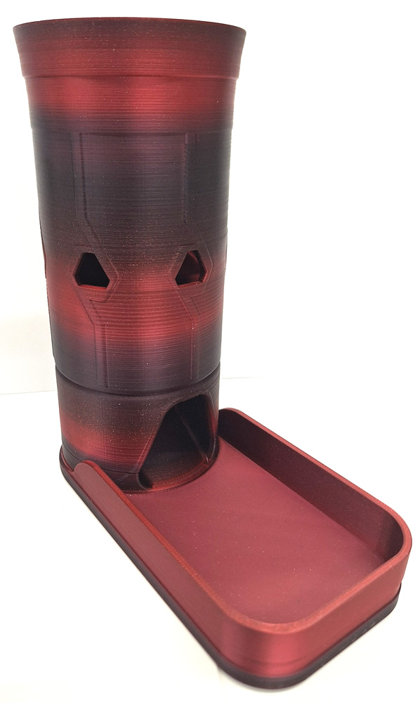 Stage Top Standard Dice Tower (Red - Black)