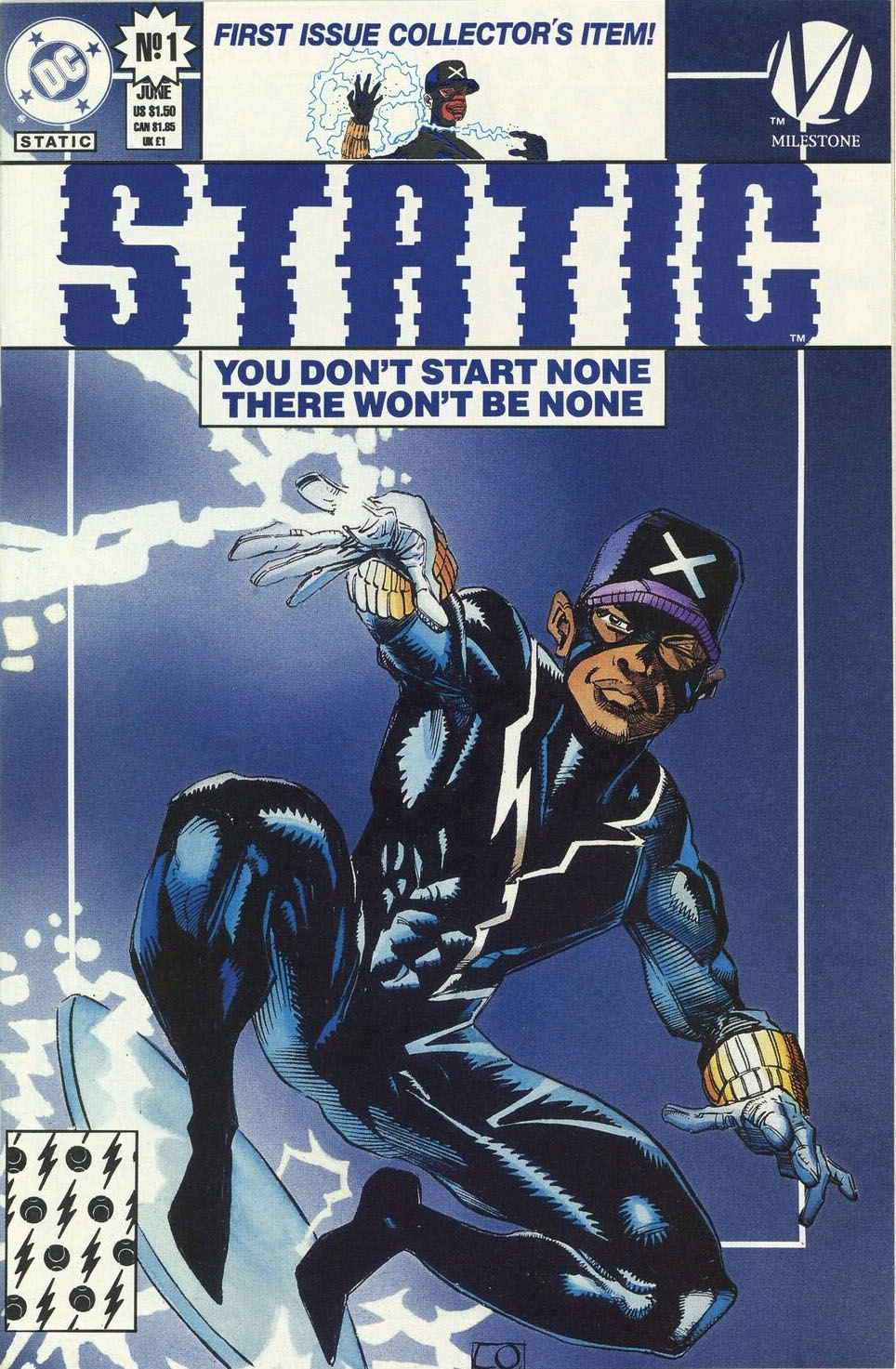 Static (1993) no. 1 - (Blue Cover Variant) - Used