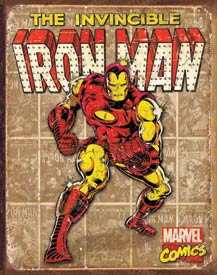 Iron Man - Retro Panels Tin Sign 1886